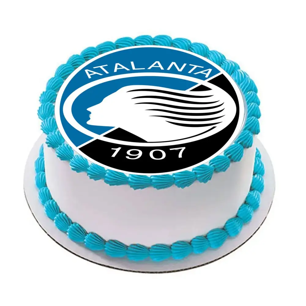 Cialda tonda Atalanta calcio personalizzata