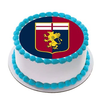 Cialda tonda Genoa calcio personalizzata