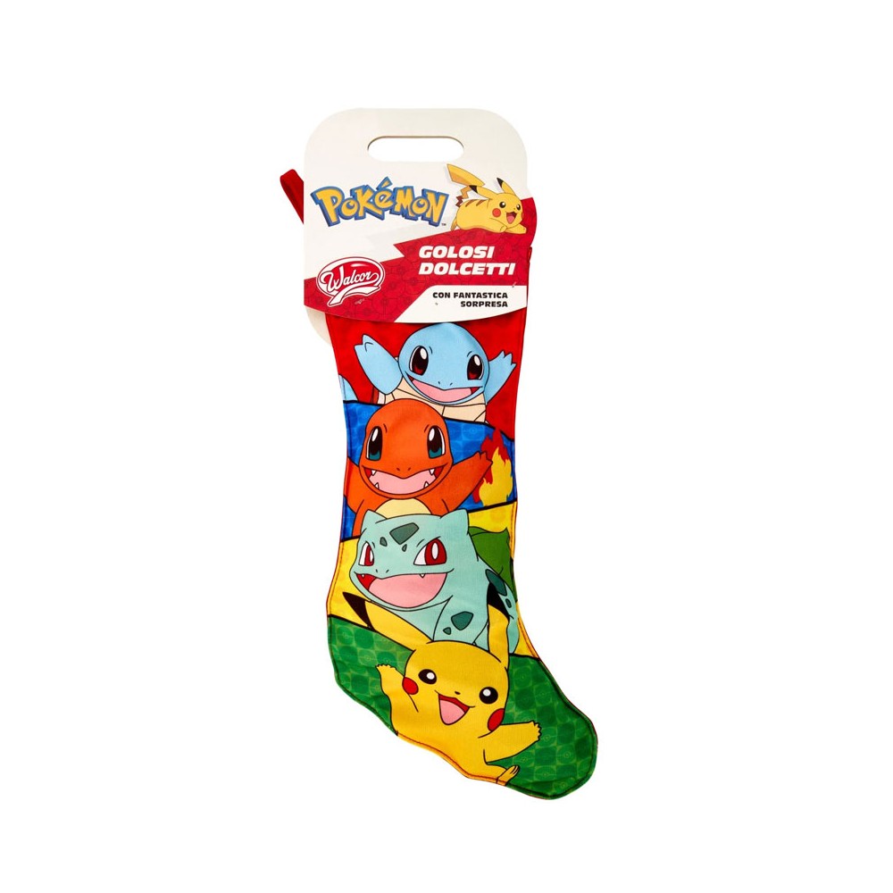 Calza della befana pokemon 170 g grafiche assortite