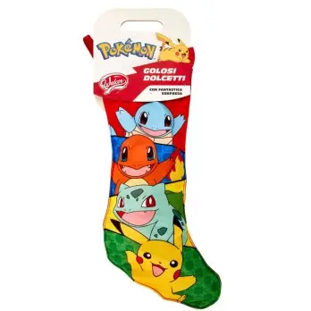 Calza della befana pokemon 170 g grafiche assortite