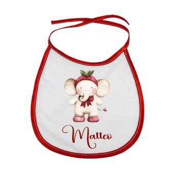 Bavetta natalizia "Elefantino" Personalizzata