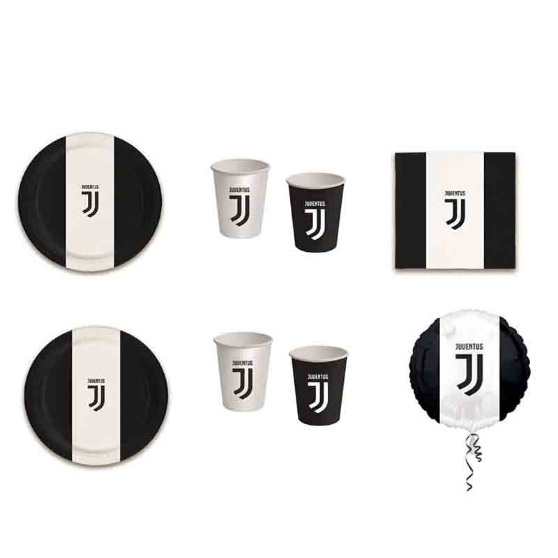 Kit juventus per 24 persone con palloncino foil