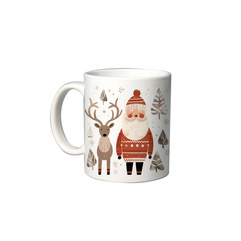 Tazza Natalizia Babbo natale e renna