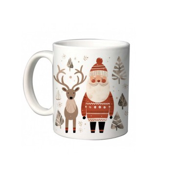 Tazza Natalizia Babbo natale e renna