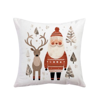 Cuscino Natalizio con stampa Babbo natale - 1 pz