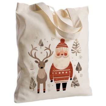 Borsa Shopper in Tessuto Natalizia 2 pz