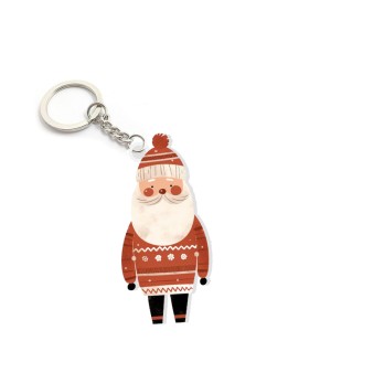 Portachiavi in Plexiglass Babbo Natale - 1 pz