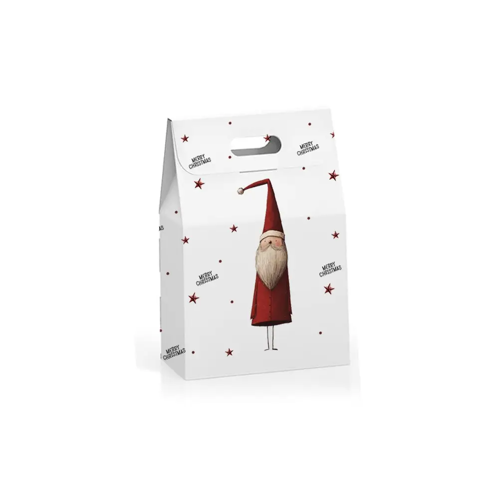 Sacchetto porta biscotti babbo natale - 12 pz