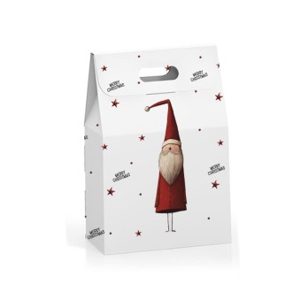 Sacchetto porta biscotti babbo natale - 12 pz