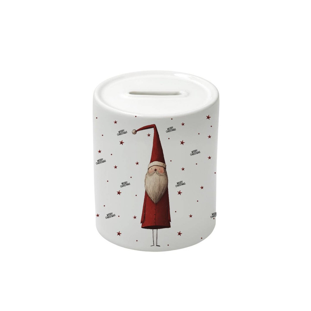 Salvadanaio in Ceramica natalizio Babbo natale