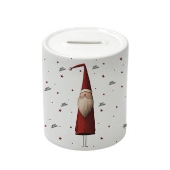 Salvadanaio in Ceramica natalizio Babbo natale