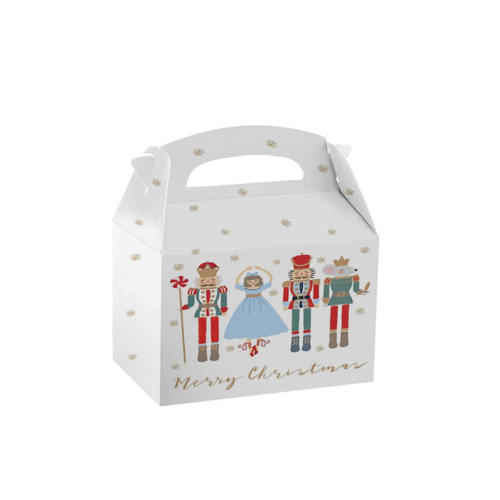 Box per natale caramelle e pop corn porta biscotti - 1 pz