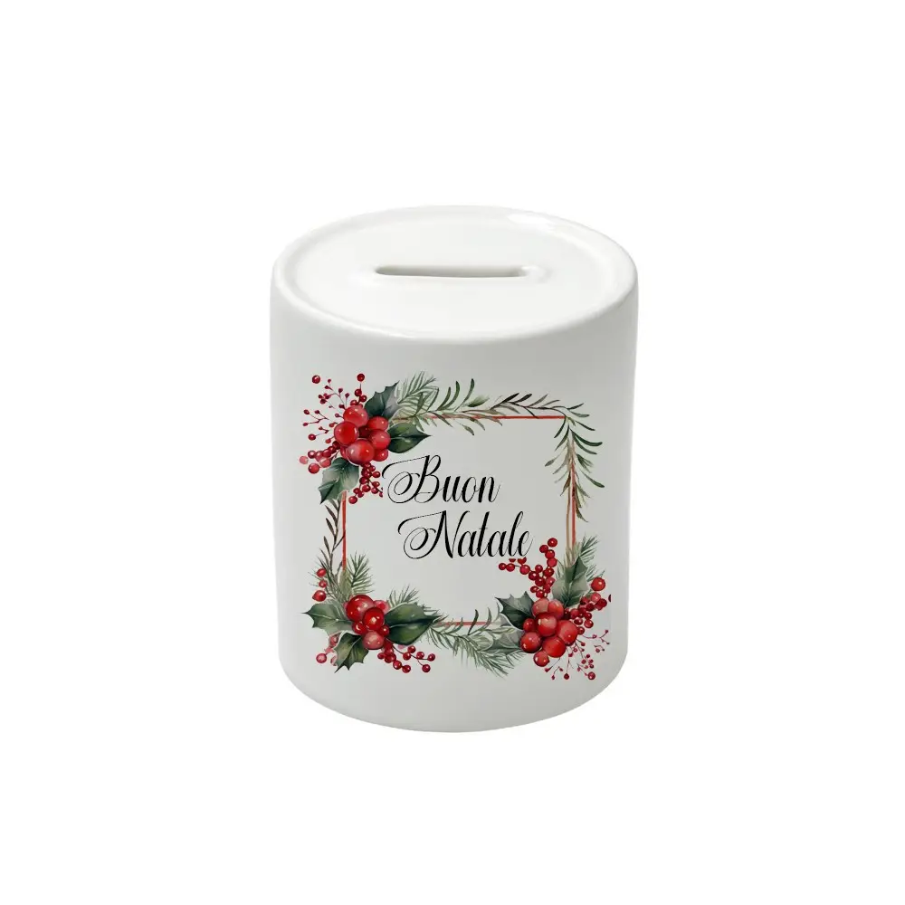 Salvadanaio in Ceramica Buon Natale