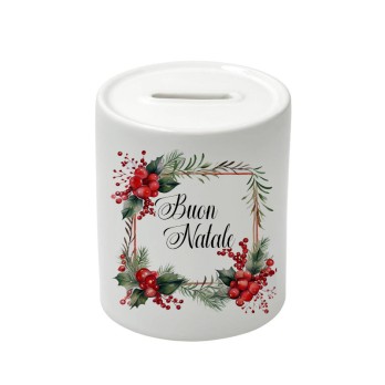 Salvadanaio in Ceramica Buon Natale