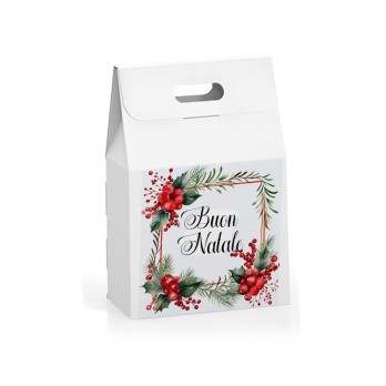 Scatolina Sacchetto porta biscotti Buon Natale
