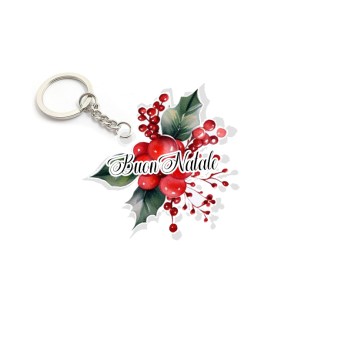 Portachiavi in Plexiglass Buon Natale - 1 pz