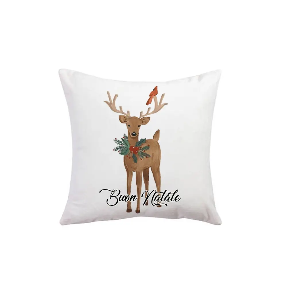 Cuscino con stampa Buon Natale - 1 pz