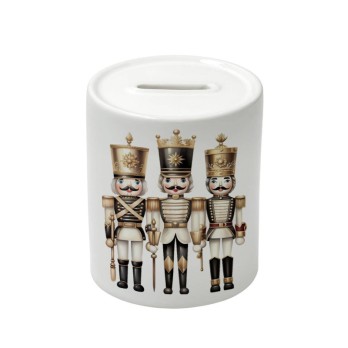 Salvadanaio in Ceramica natalizio soldatini Natalizi schiaccianoci