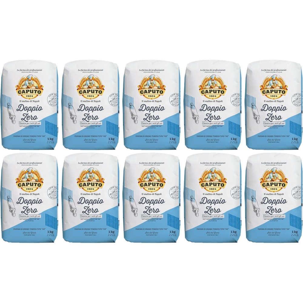 Molino Caputo Grano Tenero Tipo 00 Farina Caputo Blu Kg. 1- 10 Pezzi