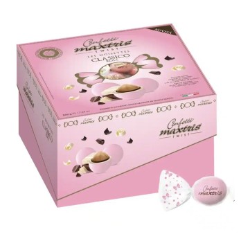 CONFETTI Cadeaux TWIST NOISETTES Rosa 500g INCARTATI A CARAMELLA - TWCADNOIR