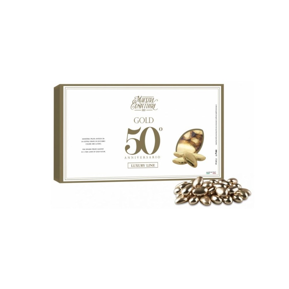 Confetti Maxtris 500gr oro incartati mandorla DORMAN500