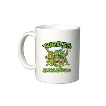 Calza della befana Tartarughe Ninja 170 gr con tazza Personalizzabile