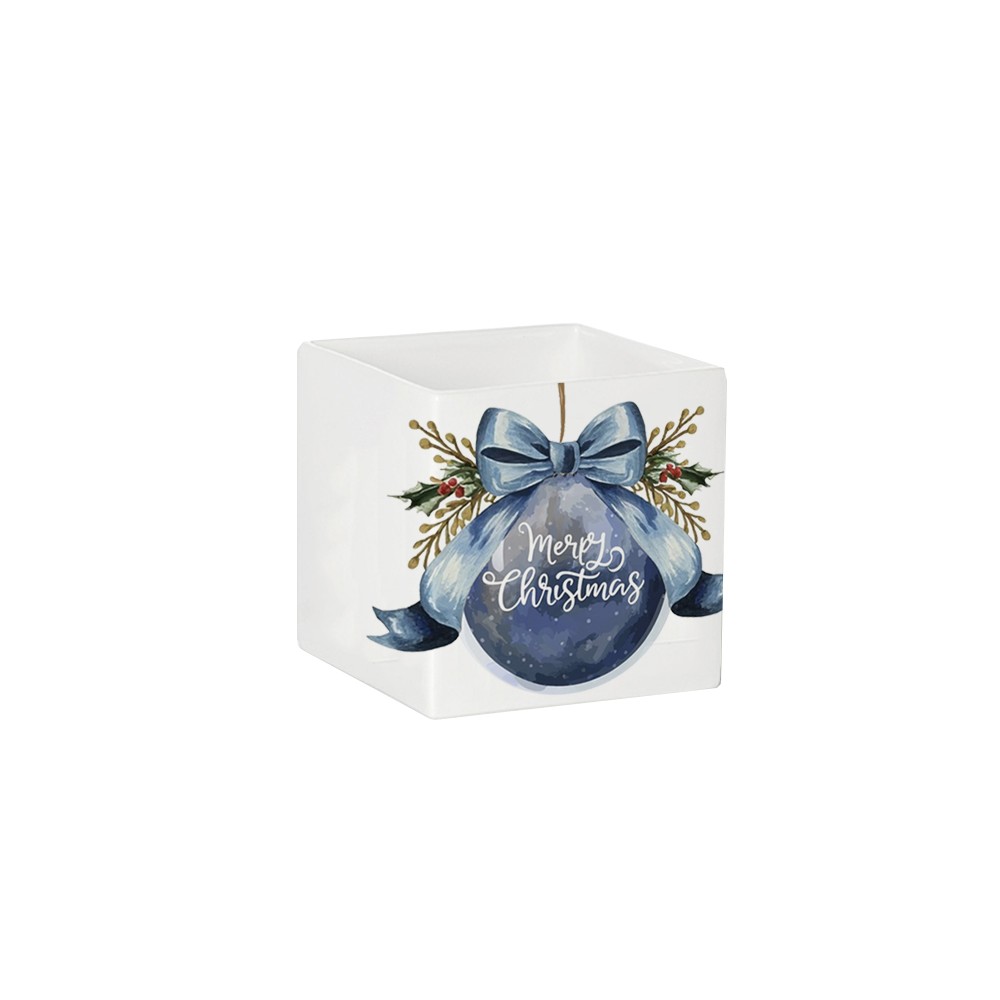 Vasetto Pallina di Natale blu
