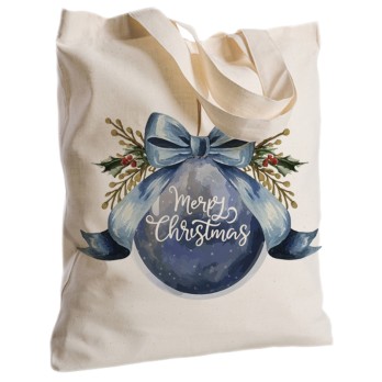 Borsa Shopper in Tessuto " Pallina Blu " 2 pz