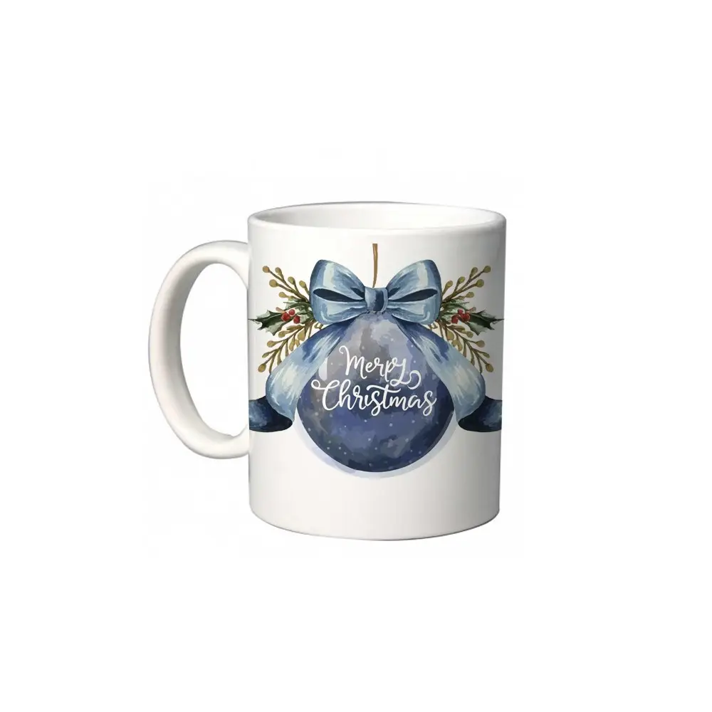 Tazza Natalizia pallina blu