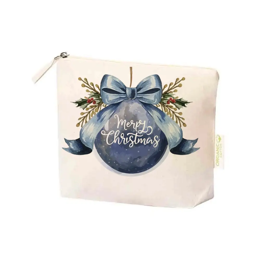 Pochette Trousse Natalizia pallina blu