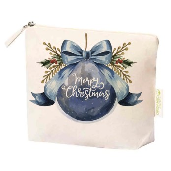 Pochette Trousse Natalizia pallina blu