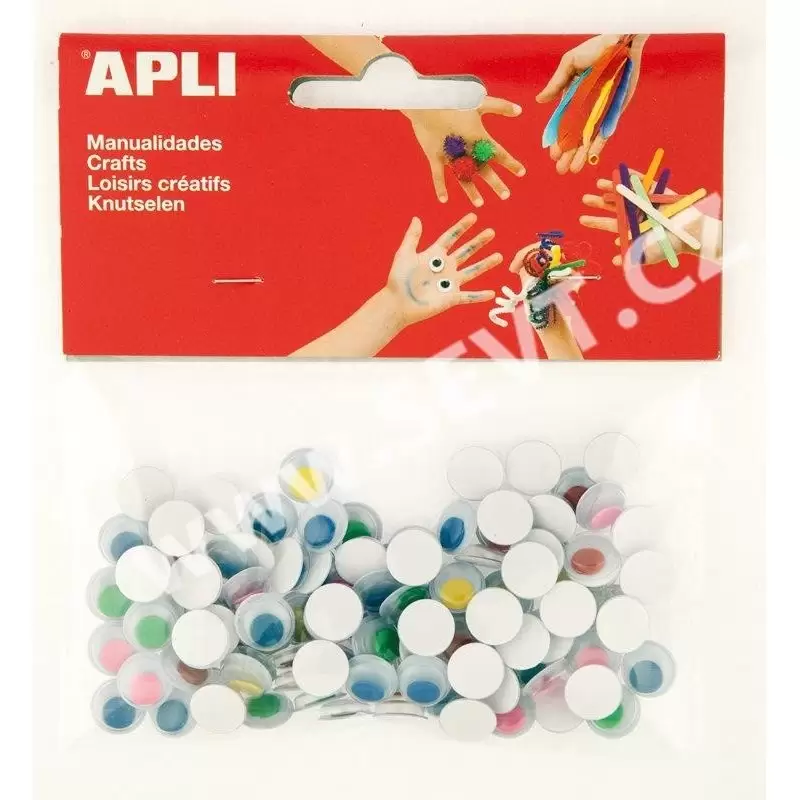 100 OCCHI COLORATI MOBILI ADESIVI 13265
