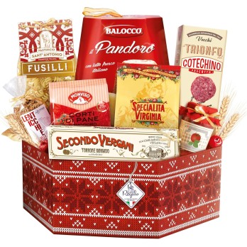 RE REGALO CONFEZIONE REGALO QUEEN Cesto Natalizio 8 Pzà gourmet