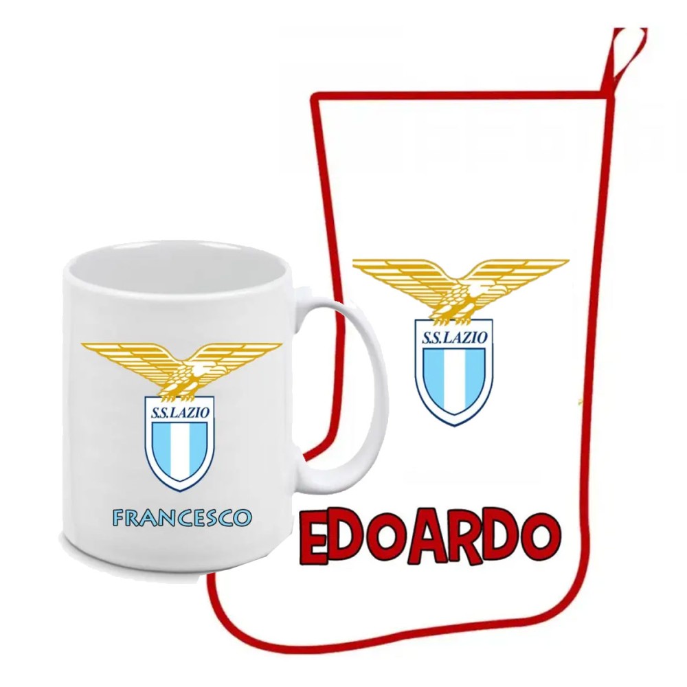Calza della befana Lazio con tazza Personalizzabile