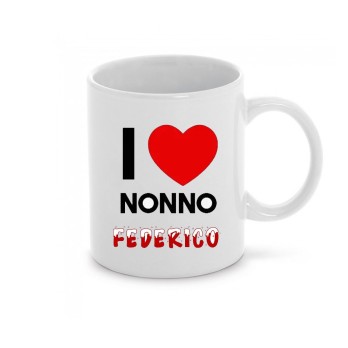 Calza befana con Tazza I love nonno personalizzabili