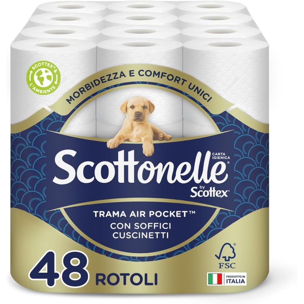 Scottonelle Carta Igienica Morbida e Resistente 48 Rotoli (12x4)