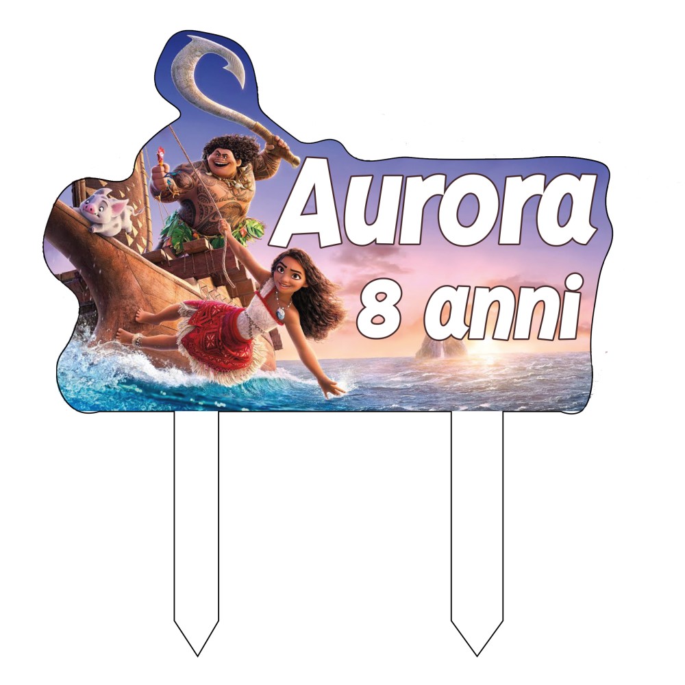 Cake Topper in Plexiglass Oceania