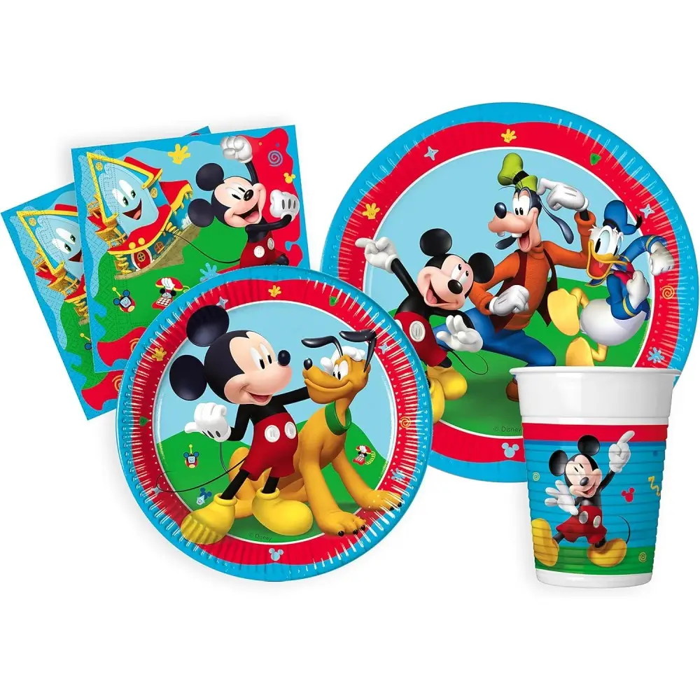 Kit topolino Mickey Rock The House 24 persone