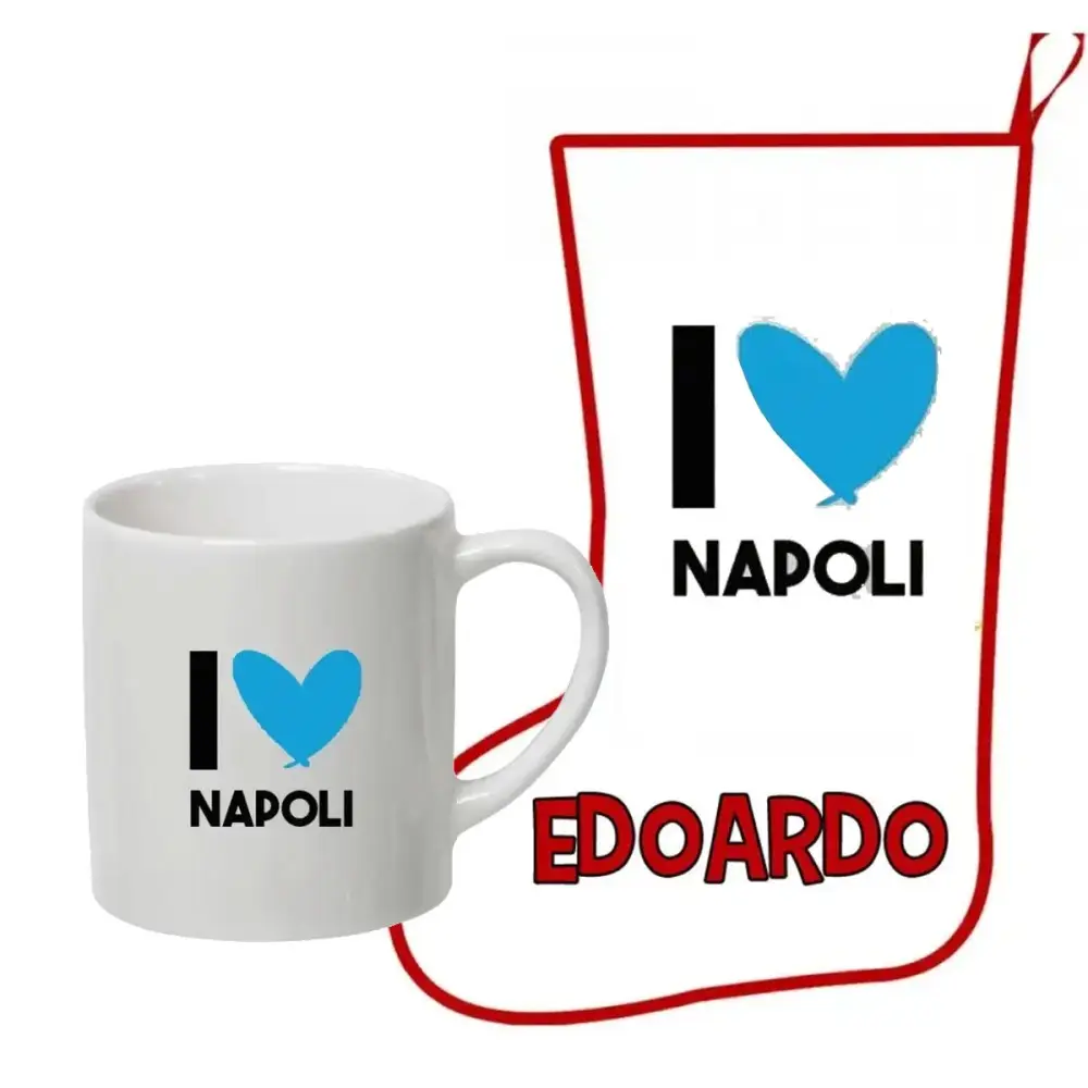 Calza della befana con tazza Personalizzabili