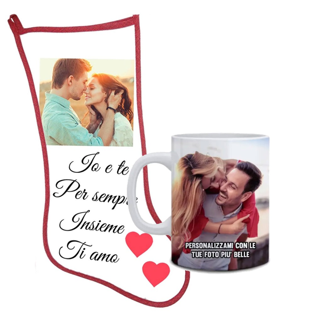 Calza della befana con tazza Personalizzabili