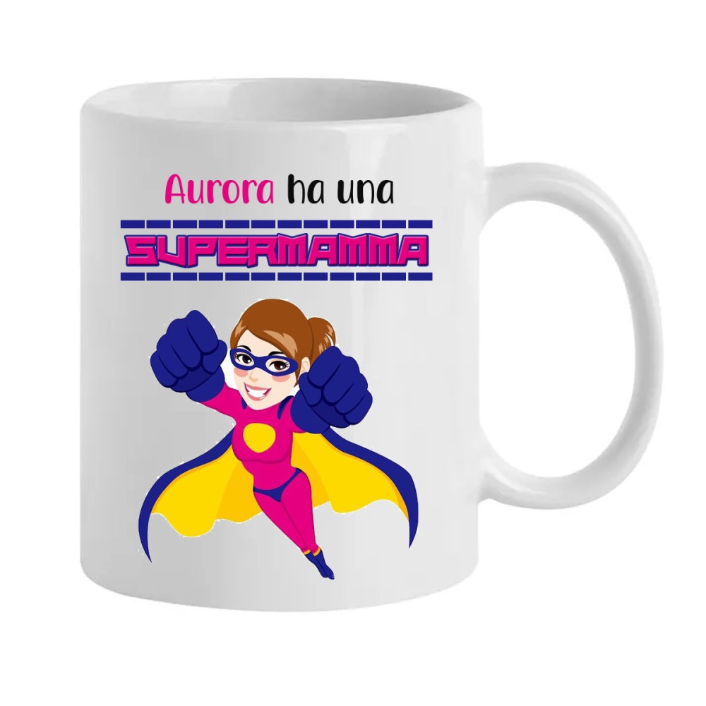 Tazza personalizzabile Super mamma