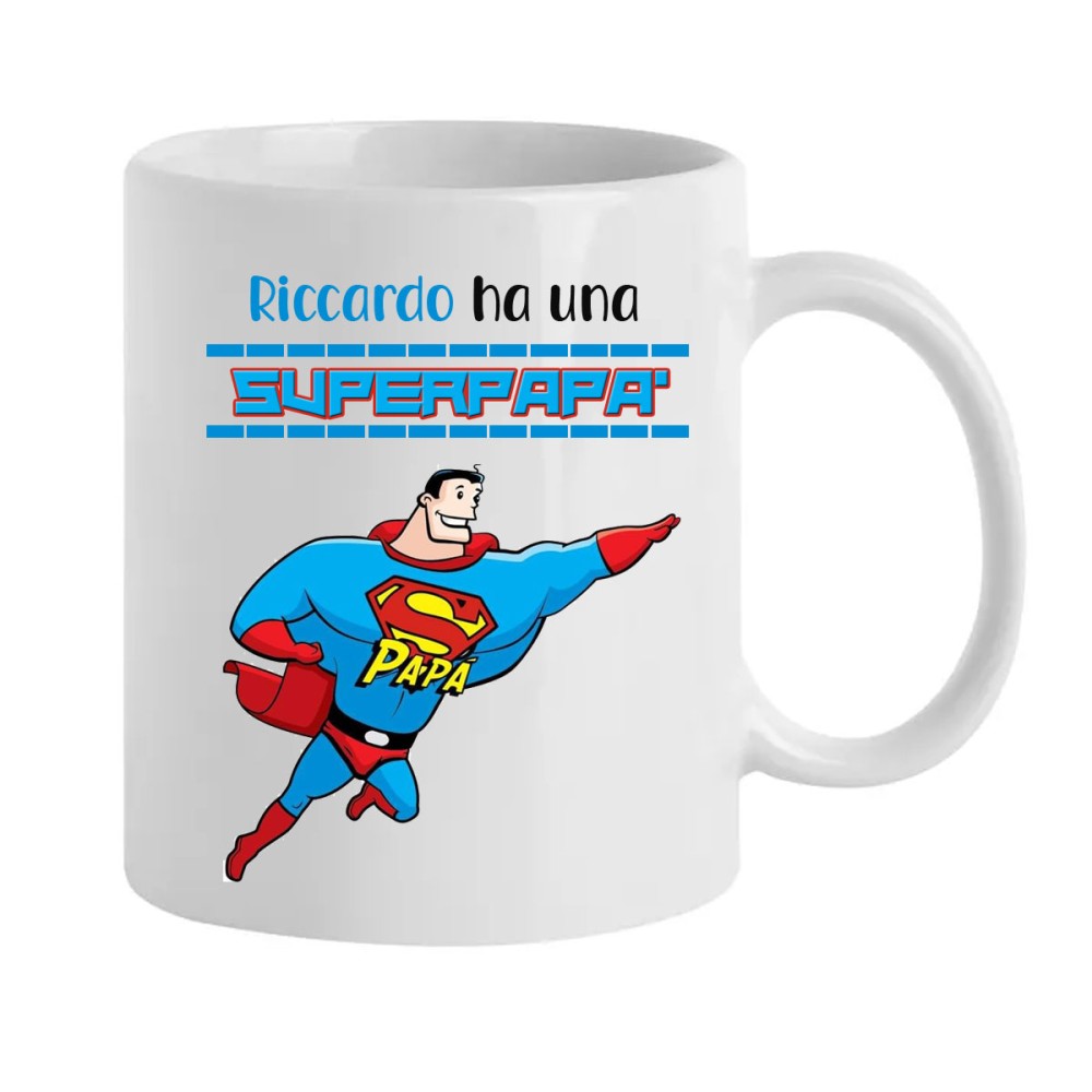 Tazza personalizzabile Super papà