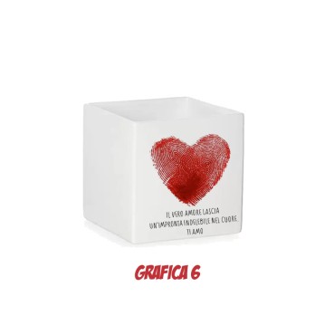 Vasetto Personalizzabile per San Valentino con peluche orsetto