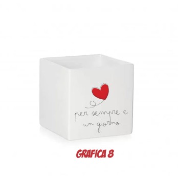 Vasetto Personalizzabile per San Valentino con peluche orsetto
