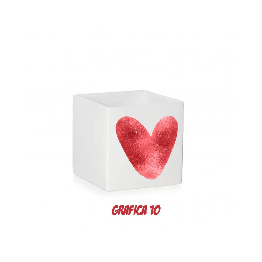 Vasetto Personalizzabile per San Valentino con peluche orsetto