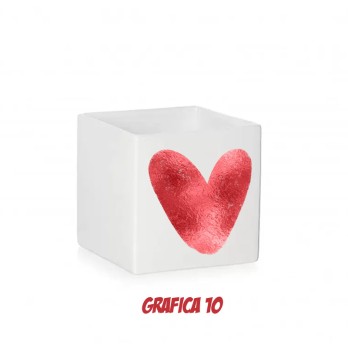 Vasetto Personalizzabile per San Valentino con peluche orsetto