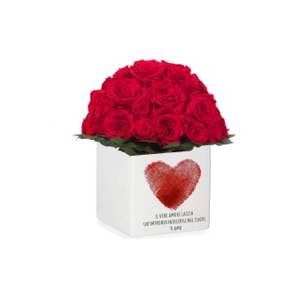 Vasetto Personalizzabile per San Valentino con peluche orsetto