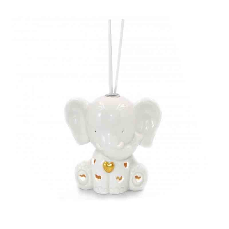 profumatore elefante in resina con luce 11 cm A211068