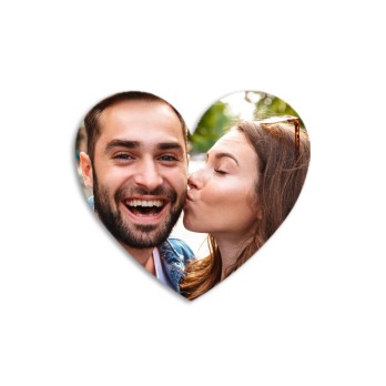 3 magneti Cuore Personalizzabili con immagini e testo