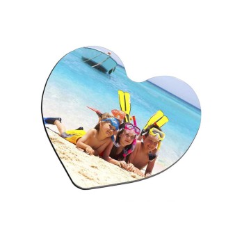 3 magneti Cuore Personalizzabili con immagini e testo